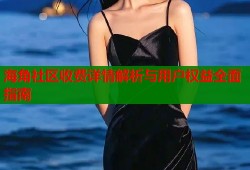 海角社区收费详情解析与用户权益全面指南