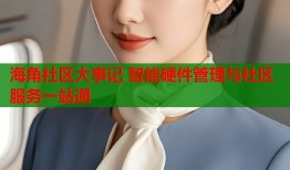 海角社区大事记 智能硬件管理与社区服务一站通