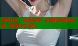 海角社区：连接失败？快速解决网络问题，畅享社交互动