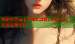 海角社区app下载安卓版：社交交友、社区互动平台