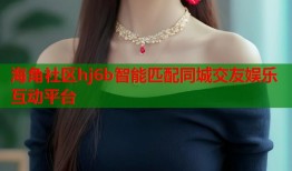 海角社区hj6b智能匹配同城交友娱乐互动平台