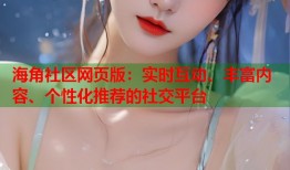海角社区网页版：实时互动、丰富内容、个性化推荐的社交平台