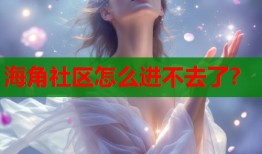 海角社区怎么进不去了？
