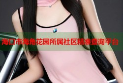 海口市海角花园所属社区精准查询平台