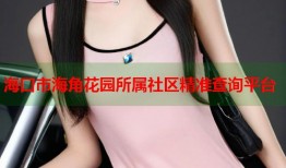 海口市海角花园所属社区精准查询平台