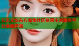 云艺文华东方海角社区智慧生活服务平台全面体验