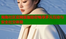 海角社区官网客服助您畅享多元互动与安全社交体验
