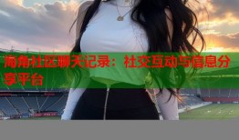 海角社区聊天记录：社交互动与信息分享平台