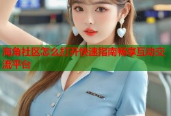 海角社区怎么打开快速指南畅享互动交流平台