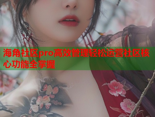海角社区pro高效管理轻松运营社区核心功能全掌握